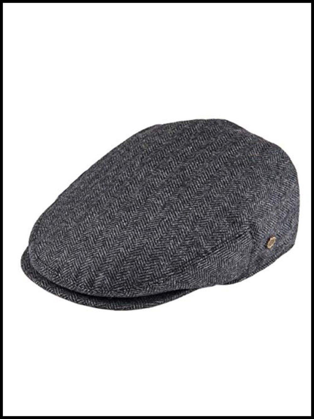 Herringbone Flat Ivy Newsboy Hat Wool Blend Gatsby Cabbie Cap